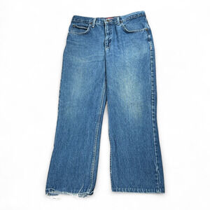 Vintage Ely Cattleman Jeans Mens 33x26 Blue Denim Dark Wash Western USA 90s